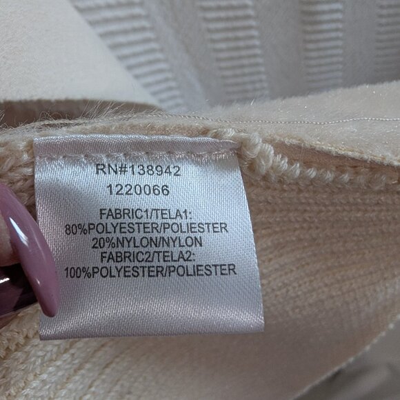 Twelve by Ontwelfth Faux Fur Sweater Waterfall Vest Soft Cozy Layering Large - Picture 13 of 14